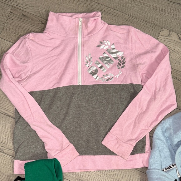 PINK Victoria's Secret Hoodie & Sweatshirt Bundle Lot of 3 Small - Picture 4 of 10